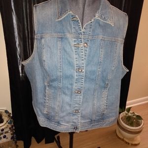 Tommy Hilfiger Women's Plus Size Denim Vest